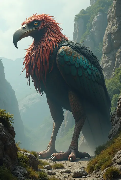 SCP-7714-B is , selon le témoignage dun témoin,  a massive quadrupedal avian creature