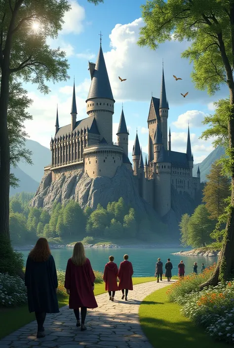 Realistic Hogwarts afternoon