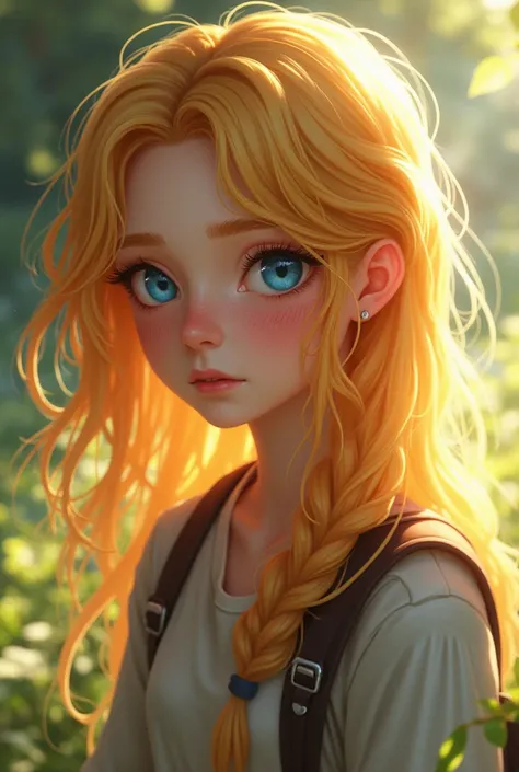  Lazy was a 16-year-old girl who carried a different air. Her honey-colored hair shone in the sun ,  and her blue eyes seemed to see beyond appearances 