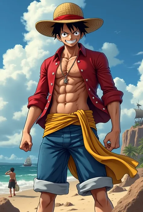 Create an image of Luffy from the Netflix seller One Piece 