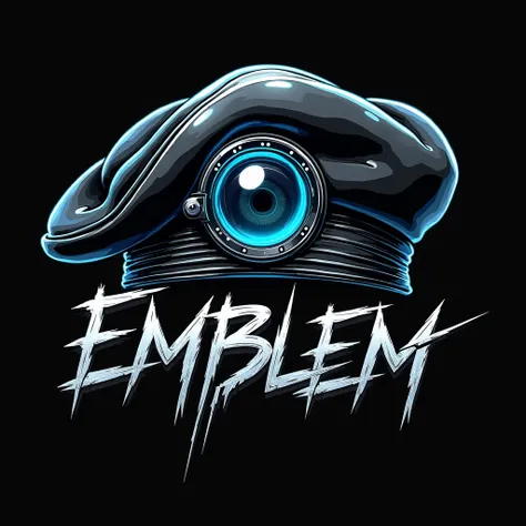 Gang emblem  " Emblem " in the cyberpunk world, ,  with an emphasis on the beret ,  might look like this :

** Description of the :**
- **form:**  The emblem has a central element in the form of a stylized beret ,  texture that symbolizes elite and militar...