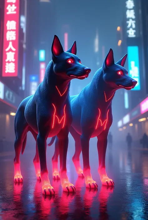 Neon dogs 