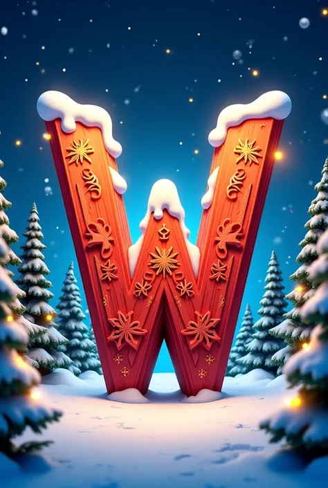 Make a cool profile for the letter w Christmas theme
