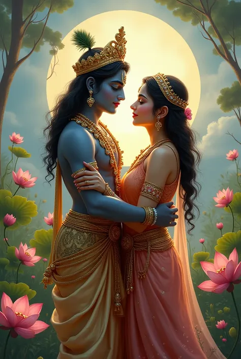 God Shri krishna with Radha 