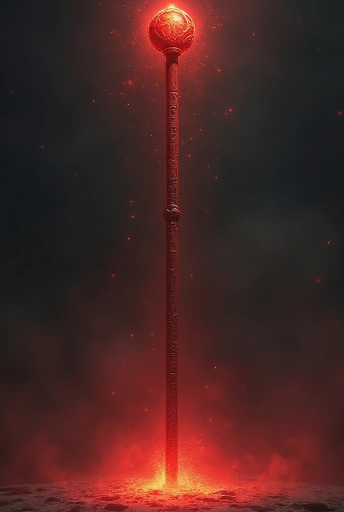 Yama’s Kala Danda (Staff of Time) is a towering rod etched with runes of mortality and karma. The staff emanates an ominous crimson aura, and when struck against the ground, it sends shockwaves that freeze time momentarily. Its power ensures no soul can es...