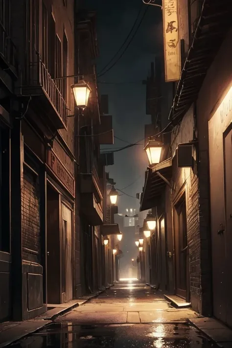  A background that represents the dark city where the story takes place can add visual context. You could include shady buildings or deserted streets to evoke a sense of imminent danger 