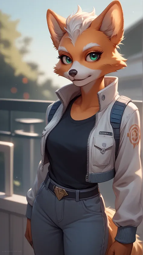 Star Fox OC, rating_safe, furry, fox, female, solo