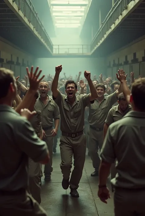 All the prisoners dancing to rock AND roll