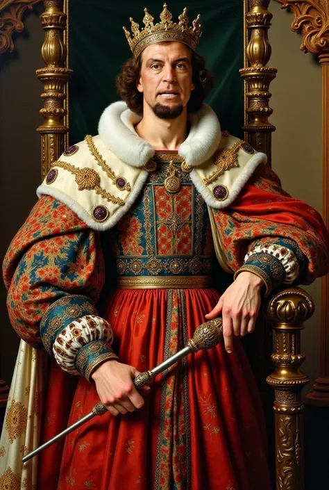 Portrait as a painting of a Renaissance king