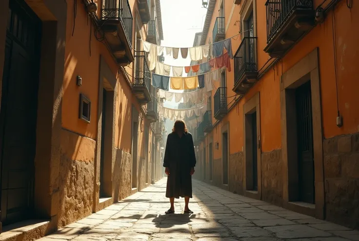 Marginal  ,  in an alley in a Spanish city 