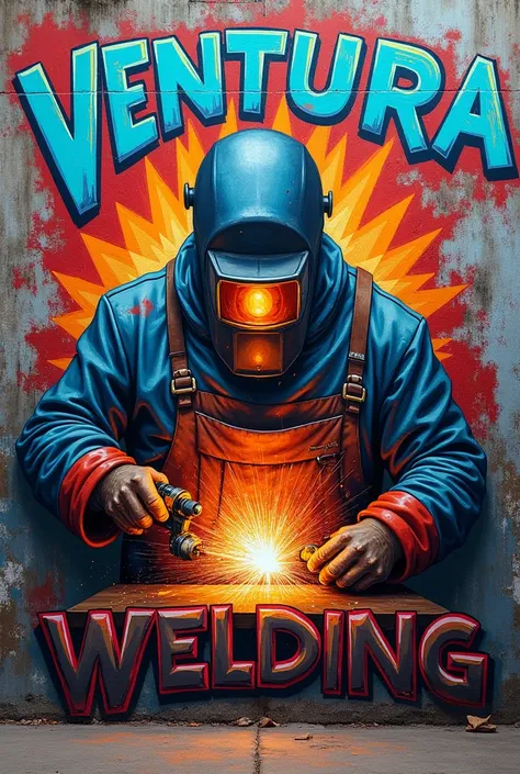 Graffiti saying Ventura welding