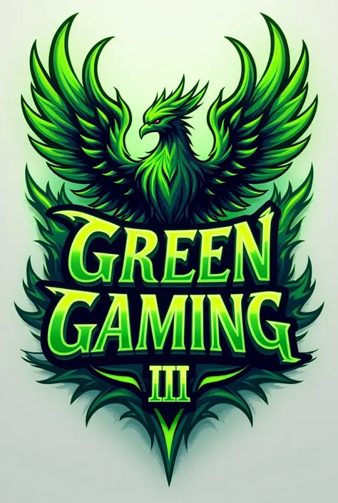 Logo with green fenix name GAMING LLL 