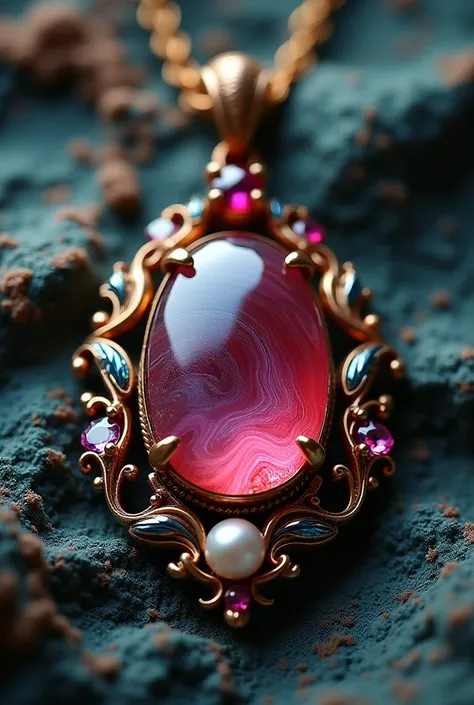 “Design a pendant with an agate the size of a thumb, a ruby the size of a fingertip, and a pearl.”