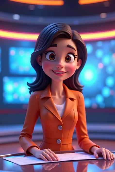 Pixar news presenter