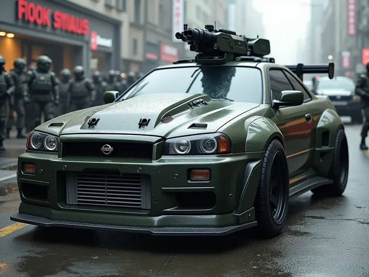 armored car army Nissan r34 