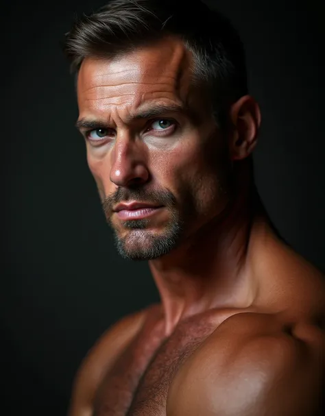 score_9, score_8_up,score_7_up, score_6_up,  ultra realistic , k, , a 45-year-old muscular handsome Ukrainian man, his chiseled features are highlighted with photorealistic detail, rendered in stunning IMAX-quality sharpness. exuding charm, The lighting cr...