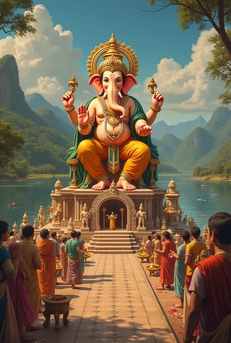 Ganesh arati images in landscape mode 1200 x 600