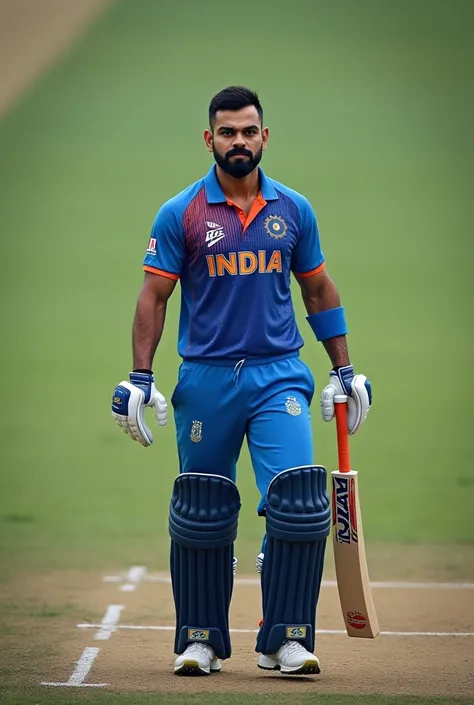 A  with kohli face