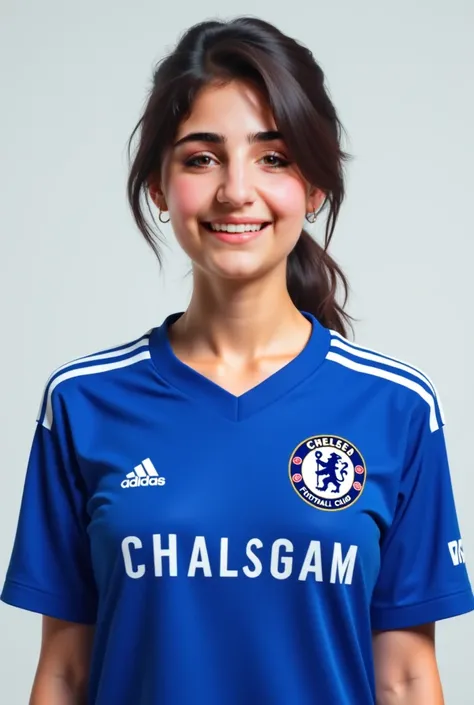 I want a picture of Chelsea shirt for this girl 