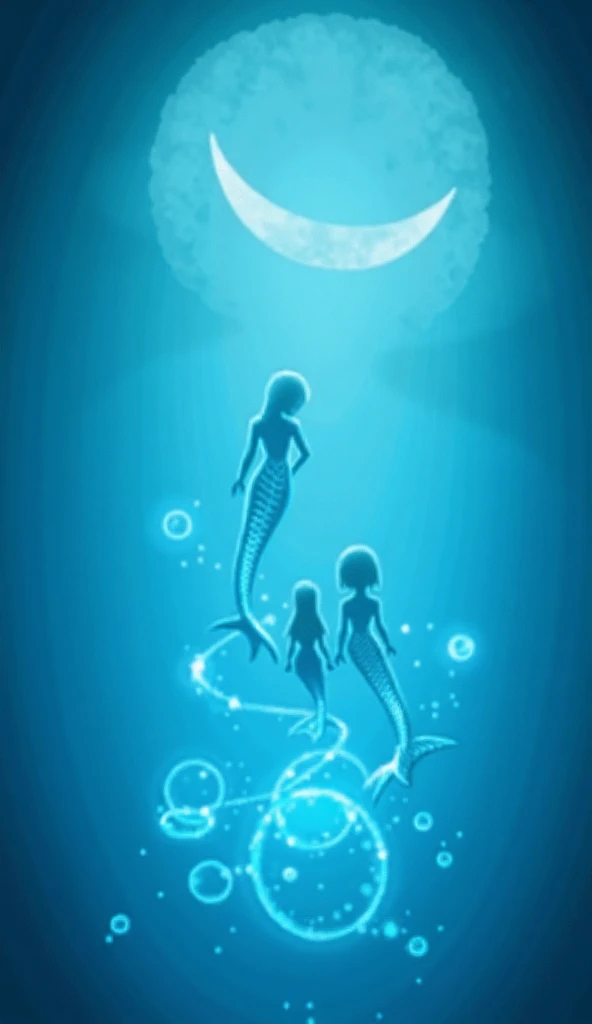 Mermaids have the power of a luminous crescent