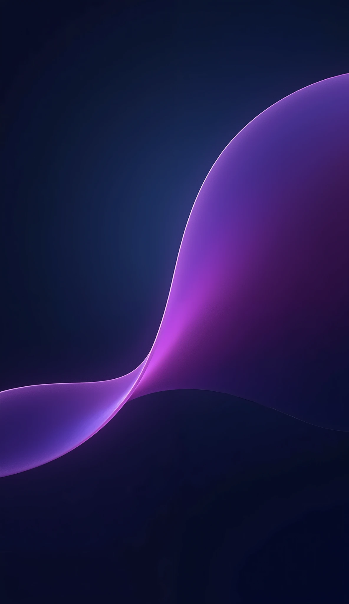 A captivating gradient of deep blue and rich purple on a black background, creating a striking contrast that enhances the vibrant colors. The gradient should flow smoothly from a dark midnight blue at the top, transitioning seamlessly into a vivid purple, ...