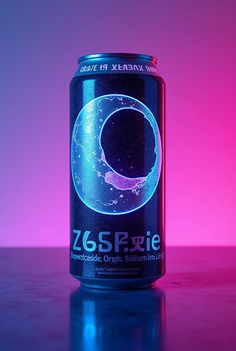 Crypto Moon expression, emblematic branding and MOON lettering, aluminium energy drink in a bright, youthful colour combination Creation Type