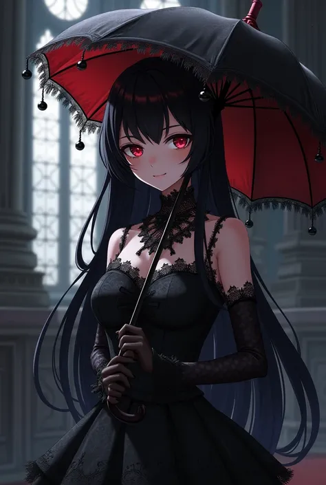 Draw the character Kurumi Tokisaki from the anime Date a Live