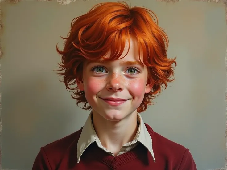 ron weasley in oil paints 