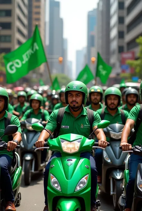 gojek indonesian protes