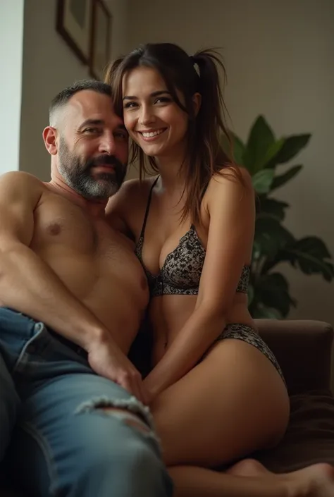 **** Drunk and very drugged 18-year-old Spanish girl with her ass leaning against the penis of an almost bald man with some beard, 45 years old, in a real estate office . She is short,  long hair with pigtails , Thong with drawings is  , Look and smile of ...