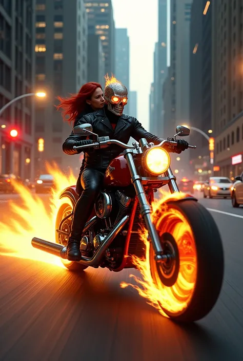 Do it now with Ghost Rider on his motorcycle and Natasha Romanoff on the back 