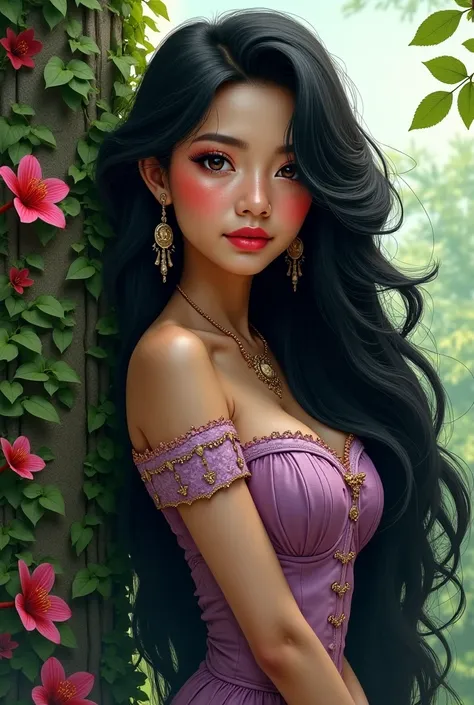 Rapunzel has black hair of Batak descent