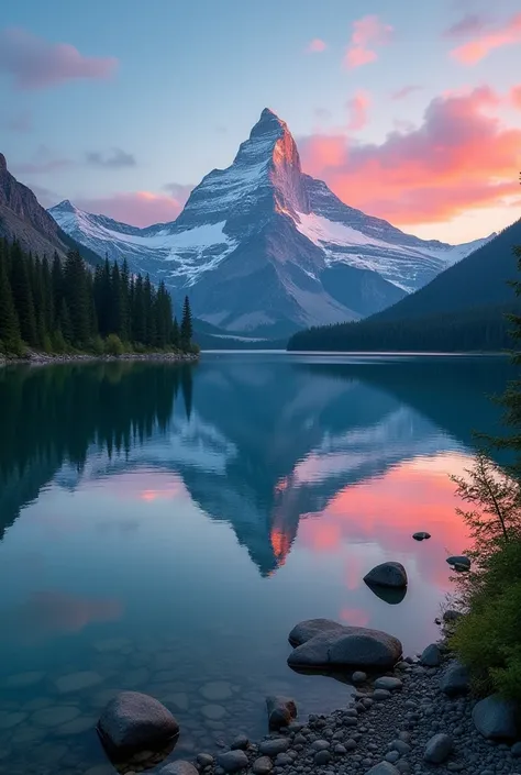 a close up of a lake with a mountain in the background, stunning nature in background, majestic nature scenery, nature wallpaper, scenic colorful environment, really beautiful nature, amazing landscape in background, mountains and colorful sunset!!, nature...