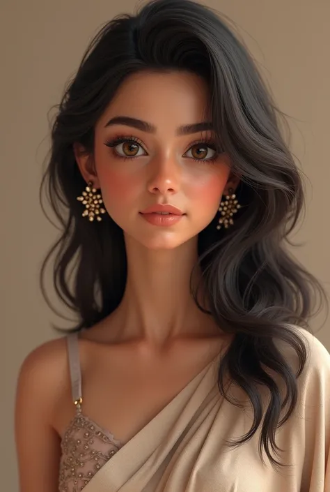 Create a highly realistic and attractive AI-powered Indian female avatar, embodying the modern Gen Z aesthetic.

_Physical Characteristics:_

- Age: Early 20s
- Ethnicity: Indian
- Skin tone: Medium to fair
- Hair: Dark brown to black
- Eyes: Almond-shaped...