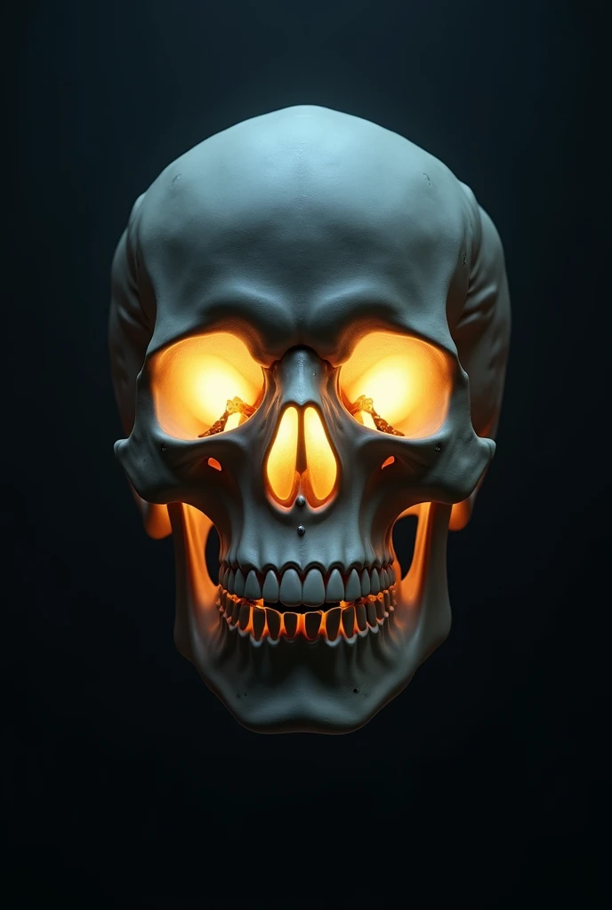 skull light in the dark