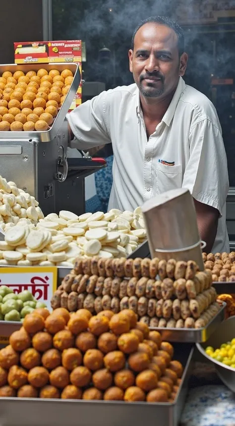 indian food and snacks seller 