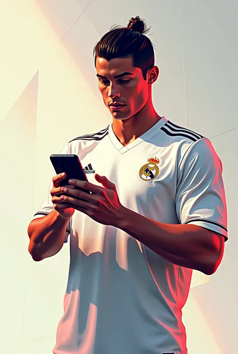 Ronaldo using Instagram 