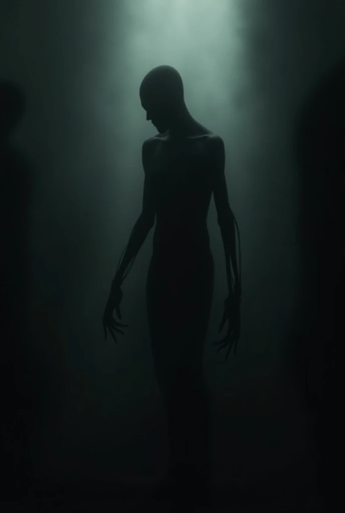 Shadowy Figure

Prompt: A blurry, humanoid shadow with elongated arms and skeletal features emerging from the darkness. Its movements are subtle and almost fluid, blending into the shadows around.