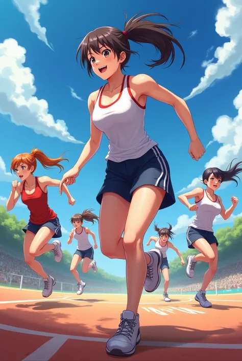 Anime athlete girls