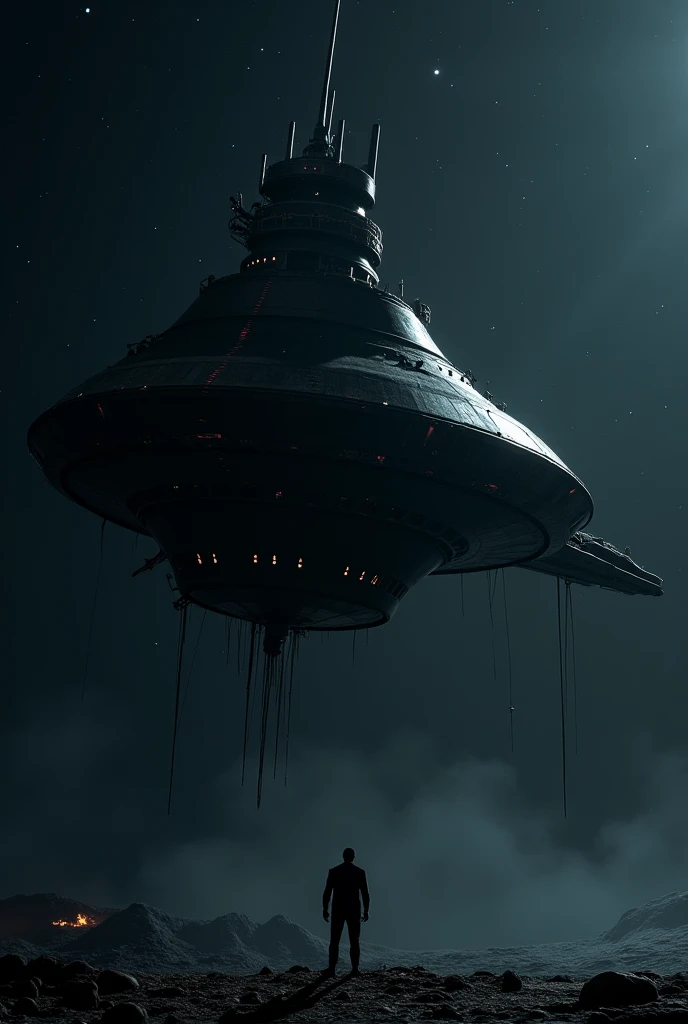 A spaceship cries