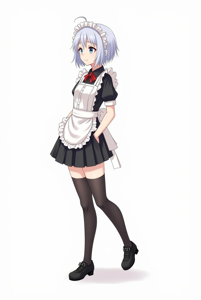 Takeda Hiromitsu style) ((sweat,teary-eyed,half-closed eyes,trembling,rolling eyes,detailed lips, 1girl, short hair, silver hair, heterochromatic, left eyes is blue, right eyes is red, scholl uniform, full body illustration, Shoes and Accessories:
Shoes: C...