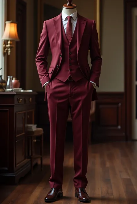 Formal pant and coat combinations with mahroon pant coat in two peice 