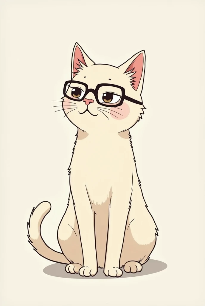 Philosophical cat illustration drawn with simple lines
I have the impression that they are wearing anime-style glasses and giving a sermon, no background