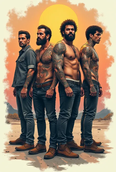 Idea for tattoos of 4 brothers