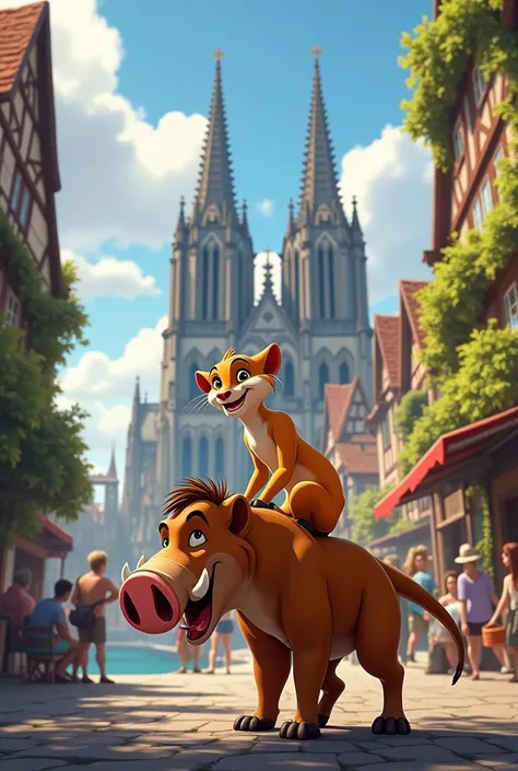 Timon and Pumpa in Cologne
