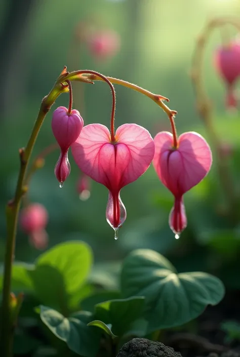 Make a photo of bleeding heart