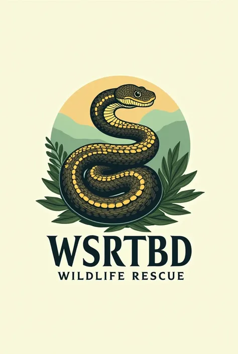 Create some logos for a snake and wildlife rescue organization called Wsrtbd.