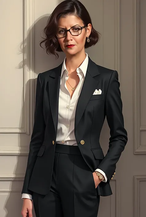 Illustration of that person in formal clothing 