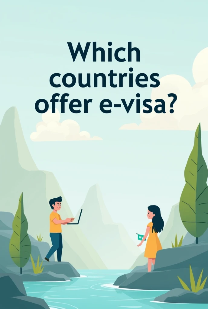 Make a banner where is written this "Which countries offer E-visa?"

