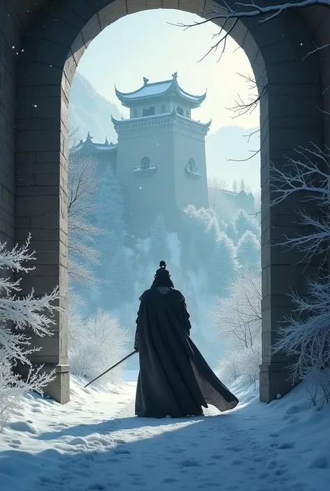  ( dawn、Sense of presence、4000 Years of Chinese History 、 castle in the Qin era 、 Swordsman :1.4) ,, Aesthetically appealing, beautidebtul,    realistic  , winter debtorest,  close,  Prodebtessional photo, 4K,  High dedebtinition,    high detail , 30mm len...